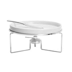 Silver Plated Serving Chafing Dish with Knife 27x14cm.