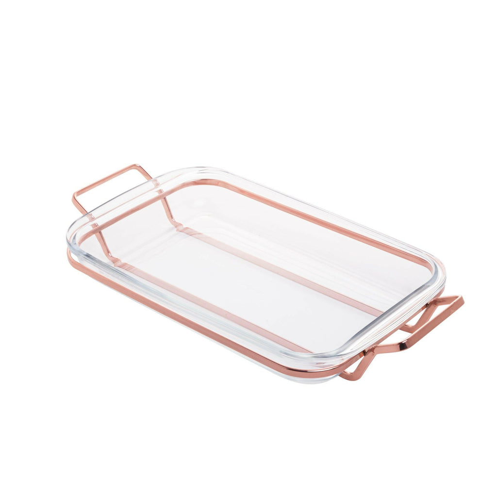 Rose Chrome Bakeware Serving Support  37x23cm.