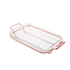 Rose Chrome Bakeware Serving Support  37x23cm.