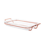 Rose Chrome Bakeware Serving Support  37x23cm.
