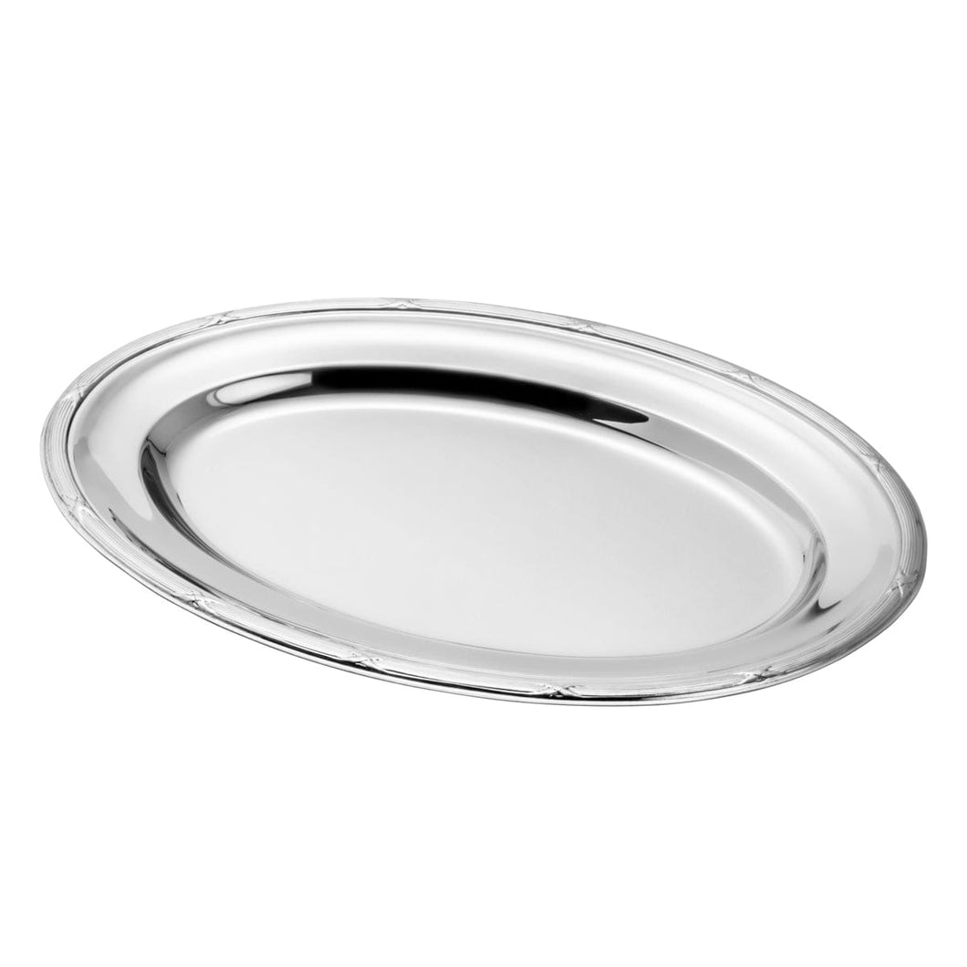 Monaco Croisé Edelstahl Servierplatte 37X25cm