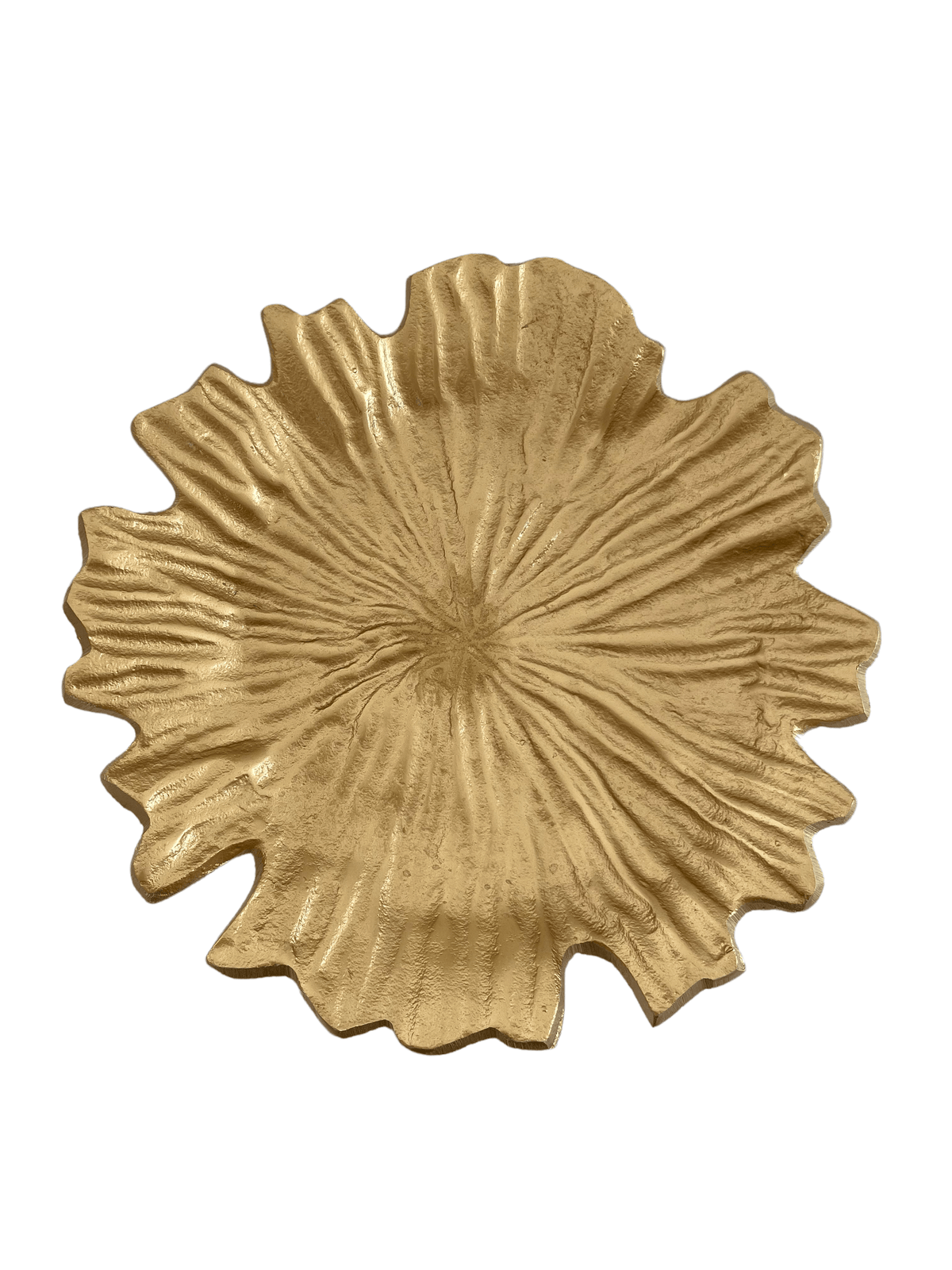 Gold Flower Cake Plate.