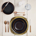 Plastic Detailed Sous-plat Cream/Brown 35cm.