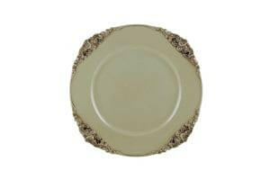 Plastic Detailed Sous-plat Cream/Brown 35cm.